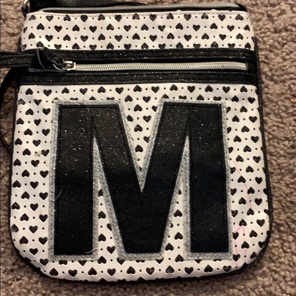 Black and white purse